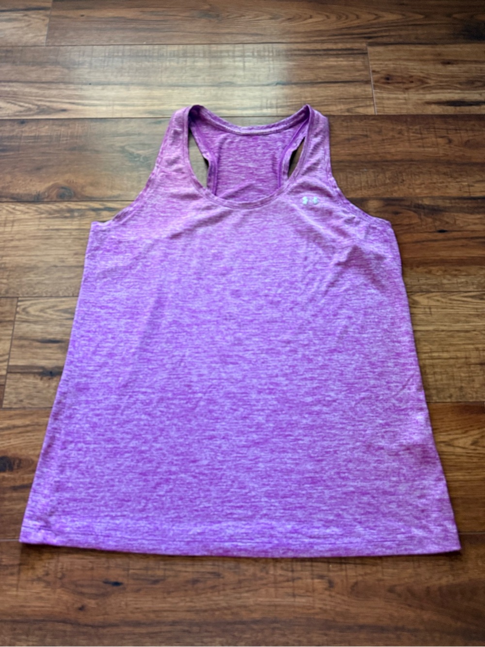 Under Armour Purple Athletic Racerback Tank Top Size L